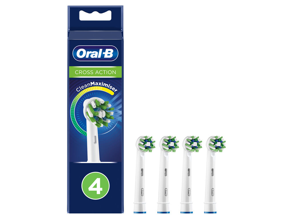 RECARGA ORAL B ESCOVA EL&Eacute;CTRICA CROSS ACTION 4UN