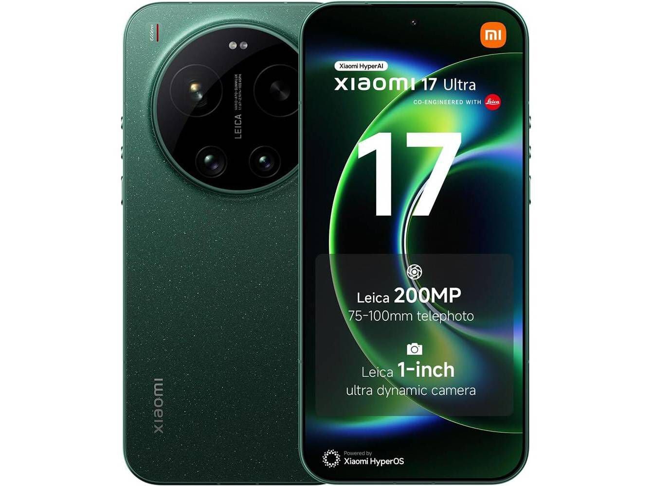 SMARTPHONE XIAOMI 17 ULTRA 16/512GB STARLIT GREEN image number 0