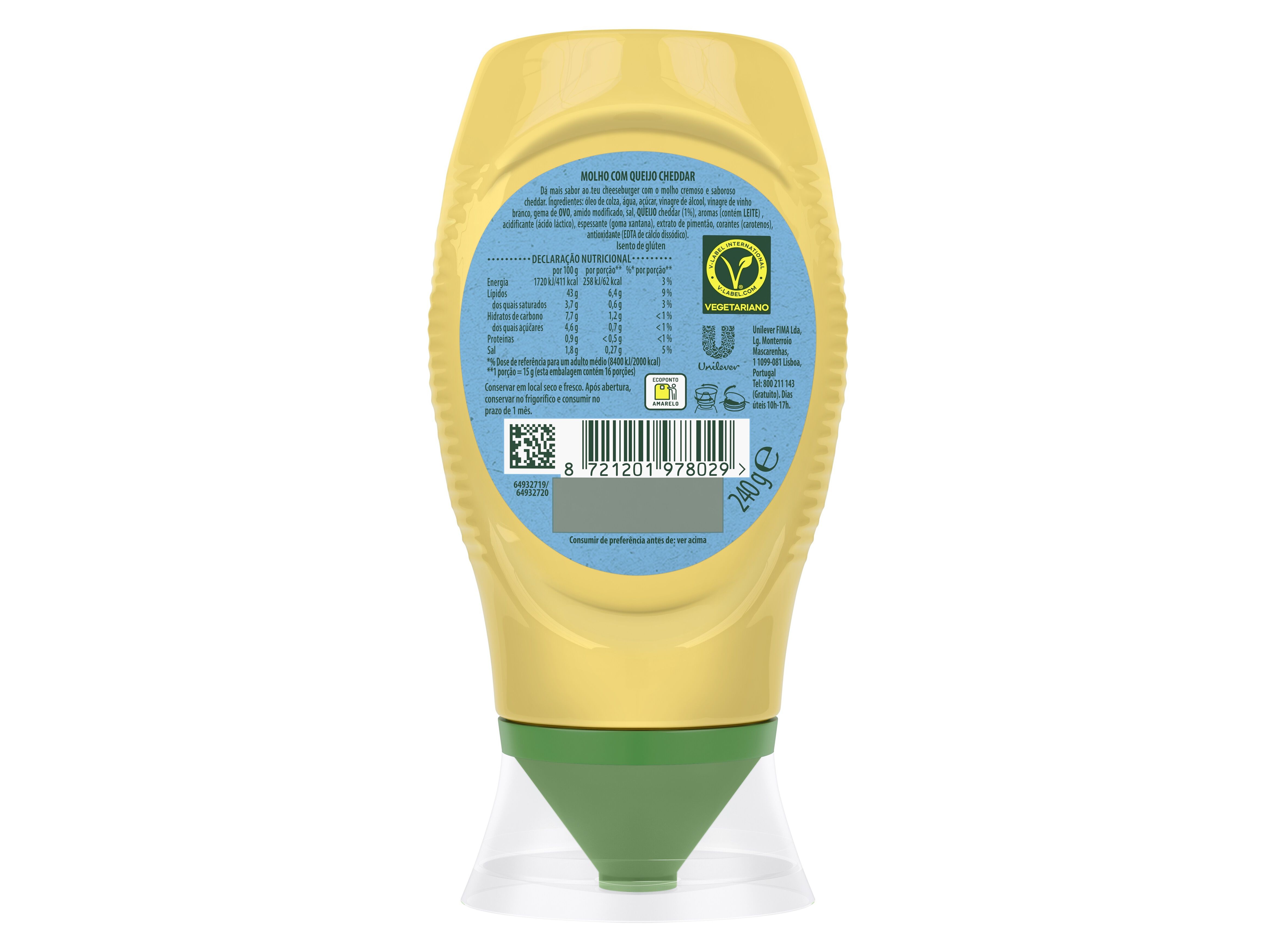 MOLHO CALV&Eacute; CHEDDAR TD 240G image number 1