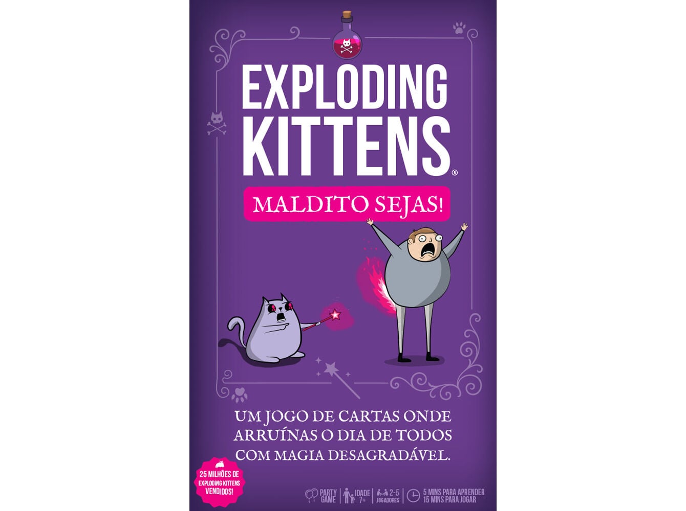 JOGO TABULEIRO MALDITO SEJAS MEBO GAMES EXPLODING KITTENS image number 0