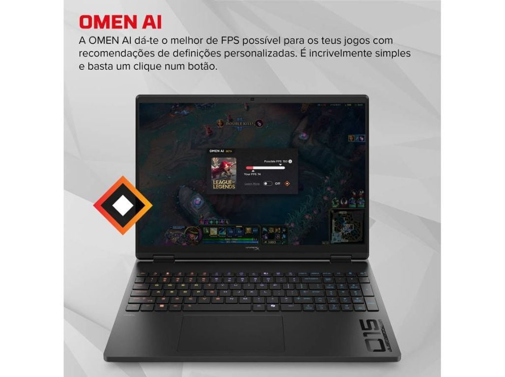 PORT&Aacute;TIL GAMING HP 15-GA0005NPX (15.3" INTEL I5 / RAM:16GB / 1TB SSD / NVIDIA RTX 5050) image number 4