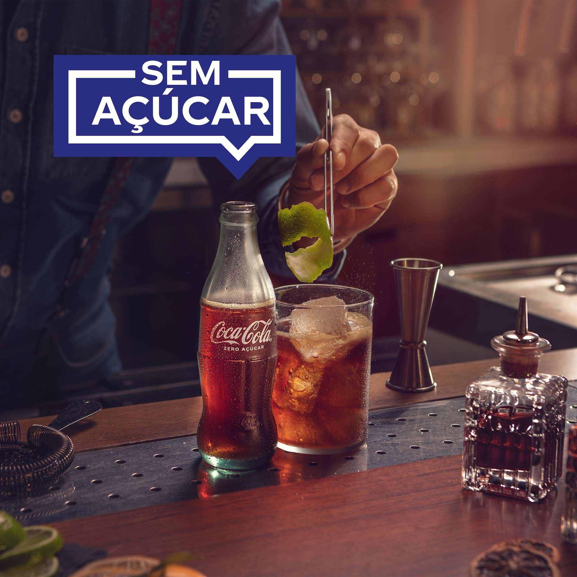REFRIGERANTE COM G&Aacute;S COCA-COLA ZERO A&Ccedil;&Uacute;CAR VIDRO 4X0.20L image number 3