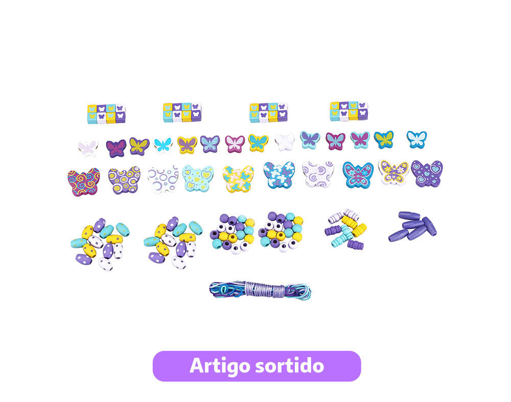 KIT DE MISSANGAS ONE TWO FUN EM MADEIRA MODELOS SORTIDOS image number 4