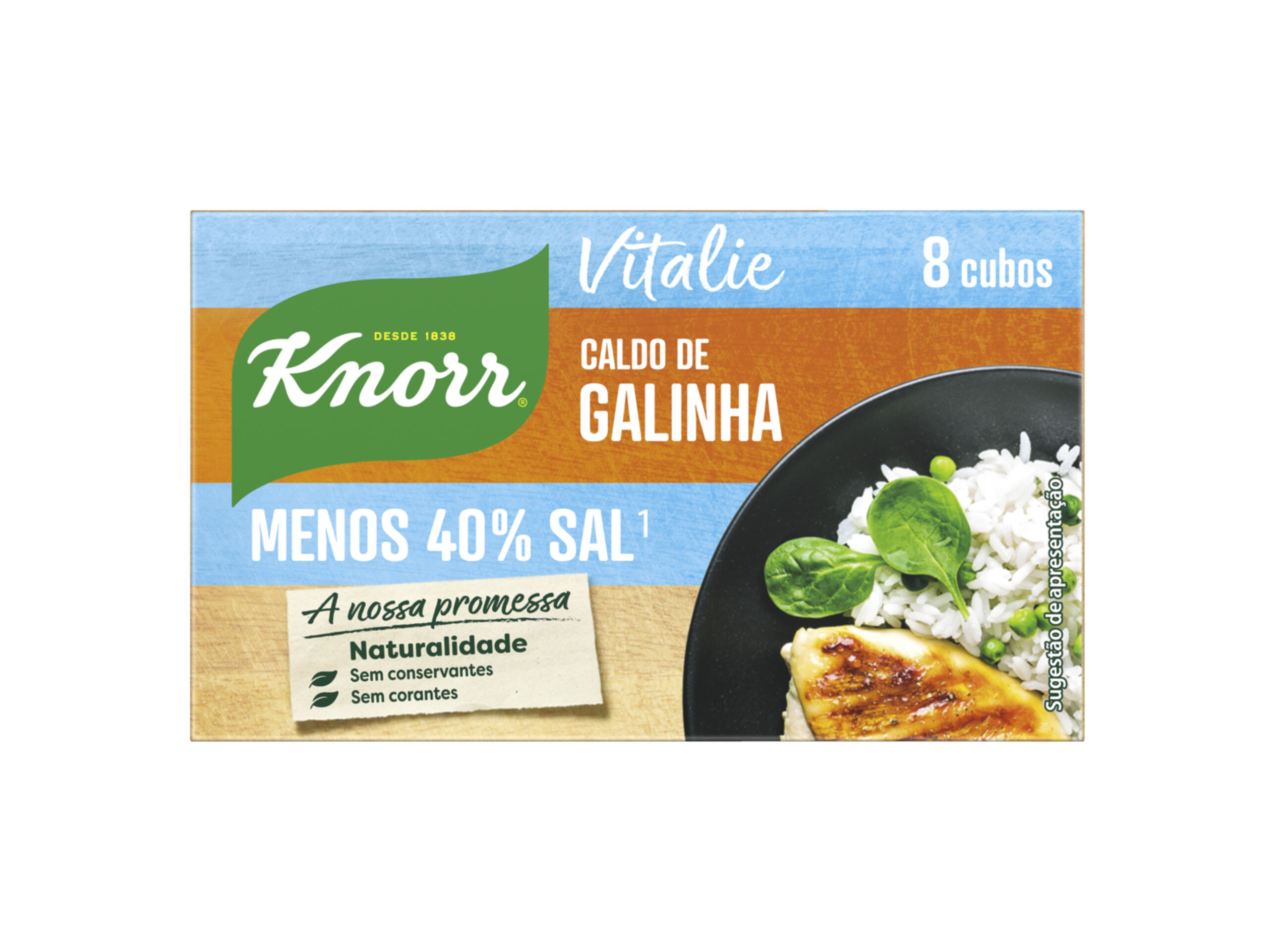 CALDOS KNORR VITALIE GALINHA 8 CUBOS 80 GR image number 0
