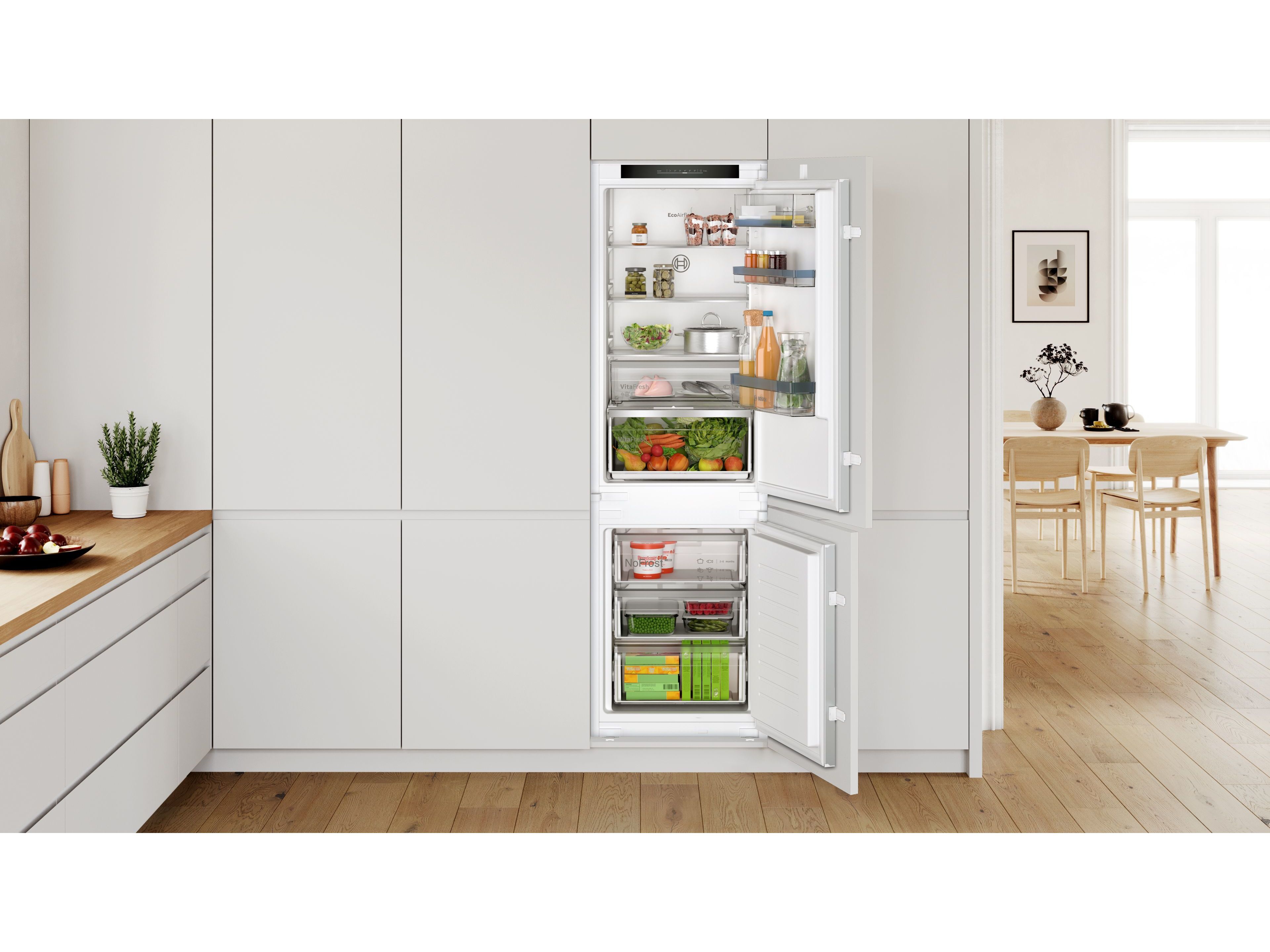 COMBINADO DE ENCASTRE BOSCH KIN86VSE0 PRATEADO E 260L NO FROST image number 1