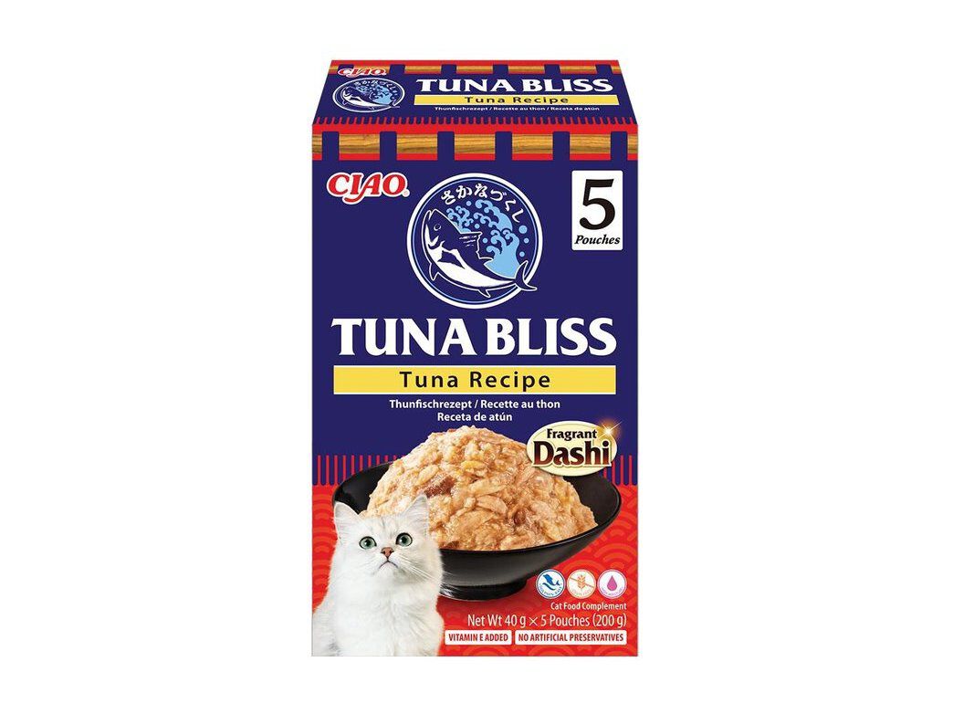 COMIDA H&Uacute;MIDA PARA GATO CIAO TUNA BLISS ATUM 5X40G image number 1