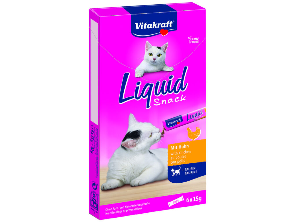 SNACKS PARA GATO L&Iacute;QUIDO VITAKRAFT COM FRANGO 6X15G image number 0