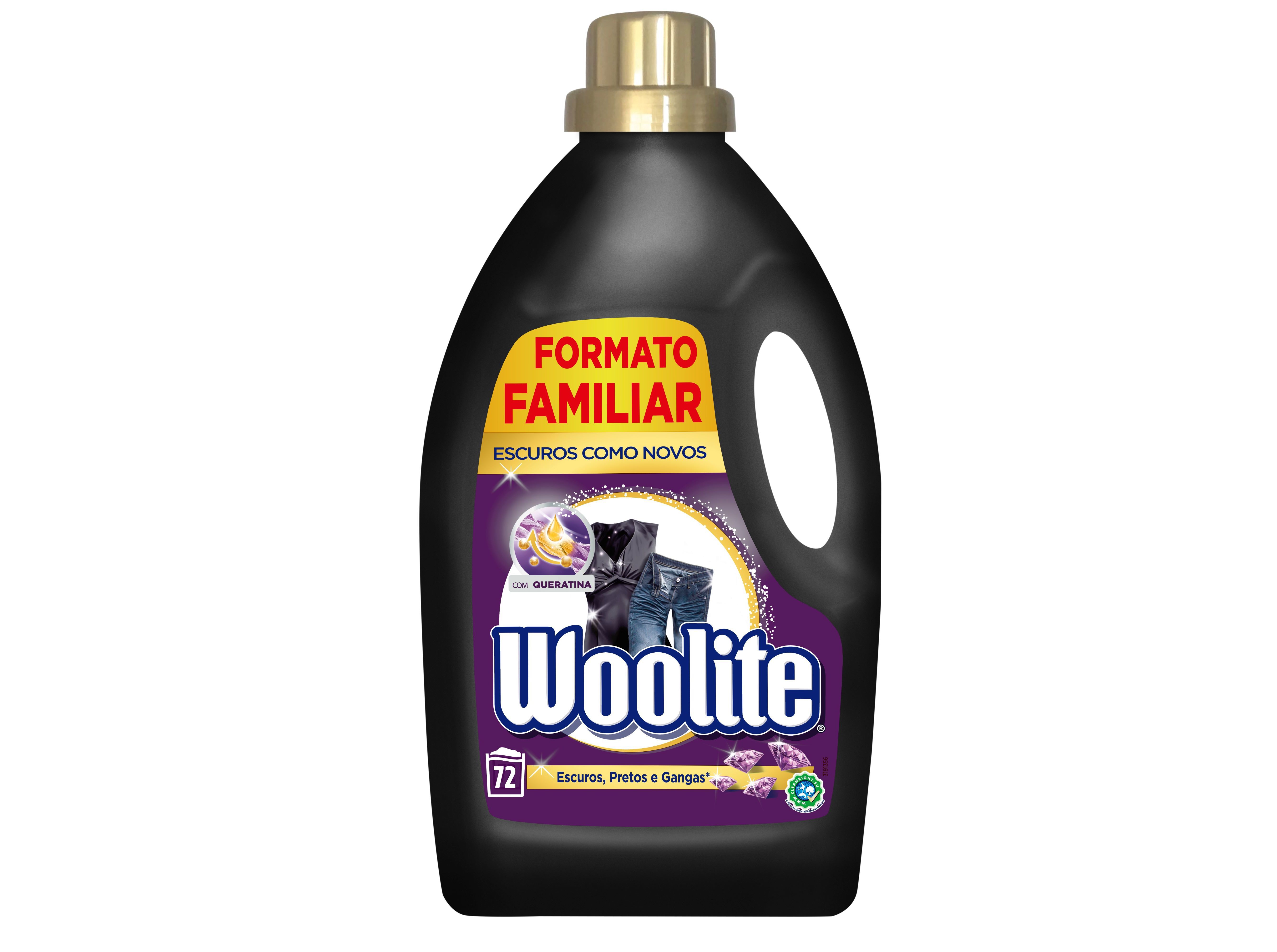 DETERGENTE ROUPA LIQUIDO WOOLITE ESCUROS 72DOSES image number 0