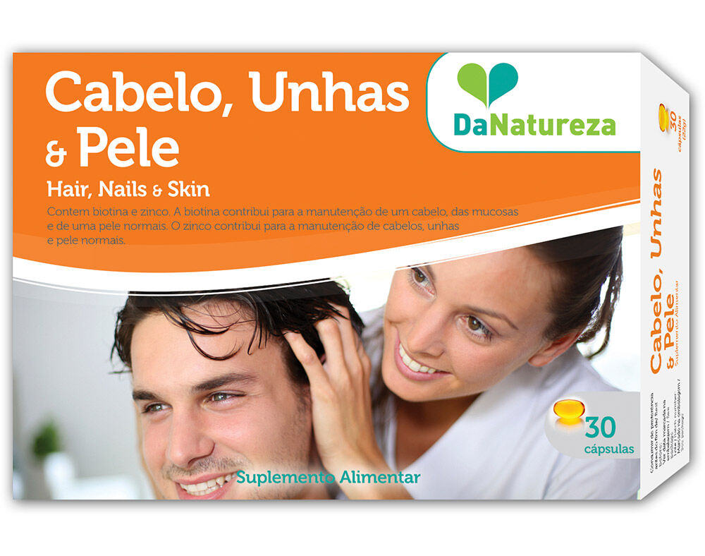 SUPLEMENTO DA NATUREZA CABELO UNHAS E PELE 30 CAPS image number 0