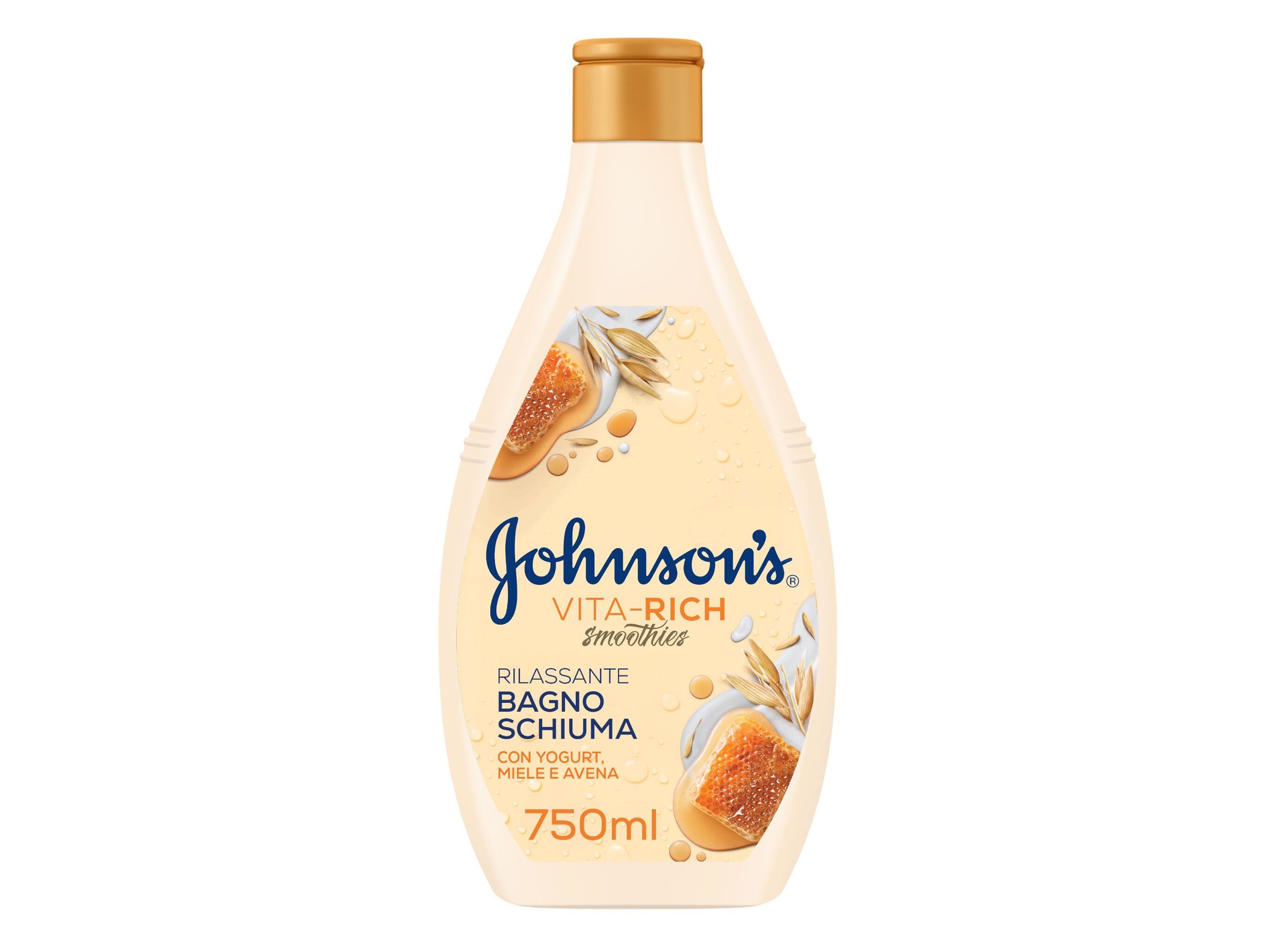 GEL DE BANHO JOHNSON'S SMOOTHIES MEL E AVEIA 750 ML image number 0