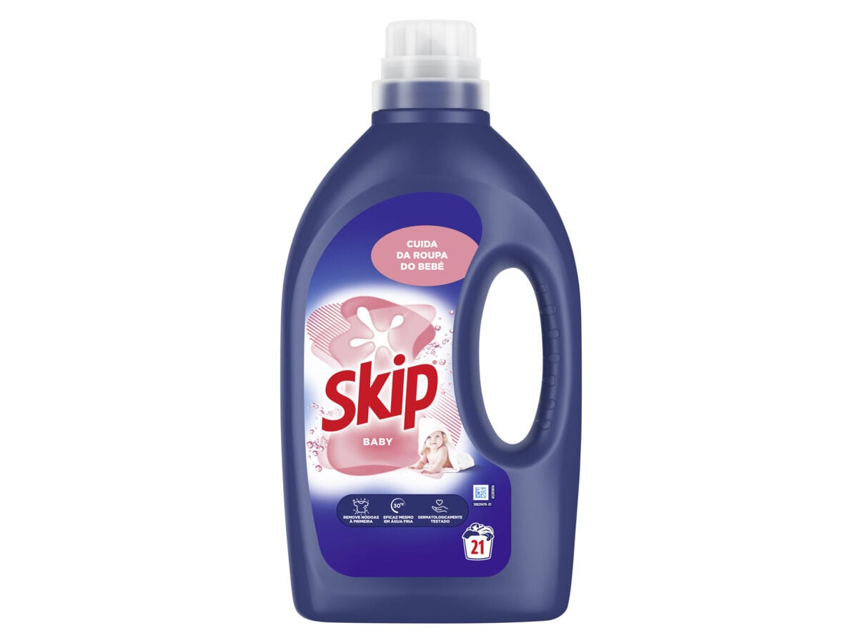 DETERGENTE ROUPA M&Aacute;QUINA L&Iacute;QUIDO SKIP BABY 21D image number 0