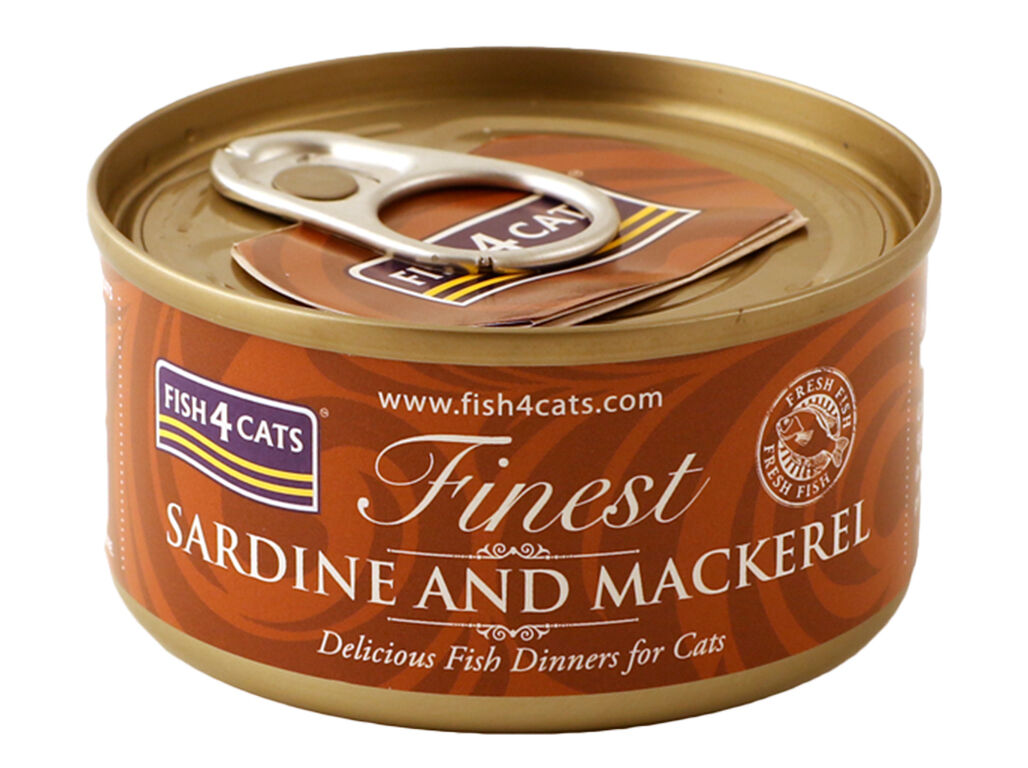 COMIDA H&Uacute;MIDA GATO FISH4CATS SARDINHA E CAVALA 70G image number 1