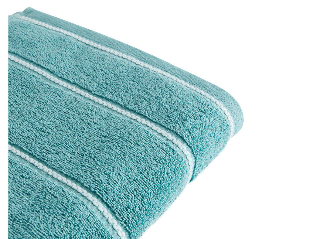 LEN&Ccedil;OL DE BANHO BARRA ACTUEL VERDE ALGOD&Atilde;O 480G/M2 100X150CM image number 1