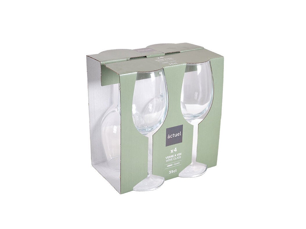 CONJUNTO DE 4 C&Aacute;LICES VIDRO ACTUEL 35CL