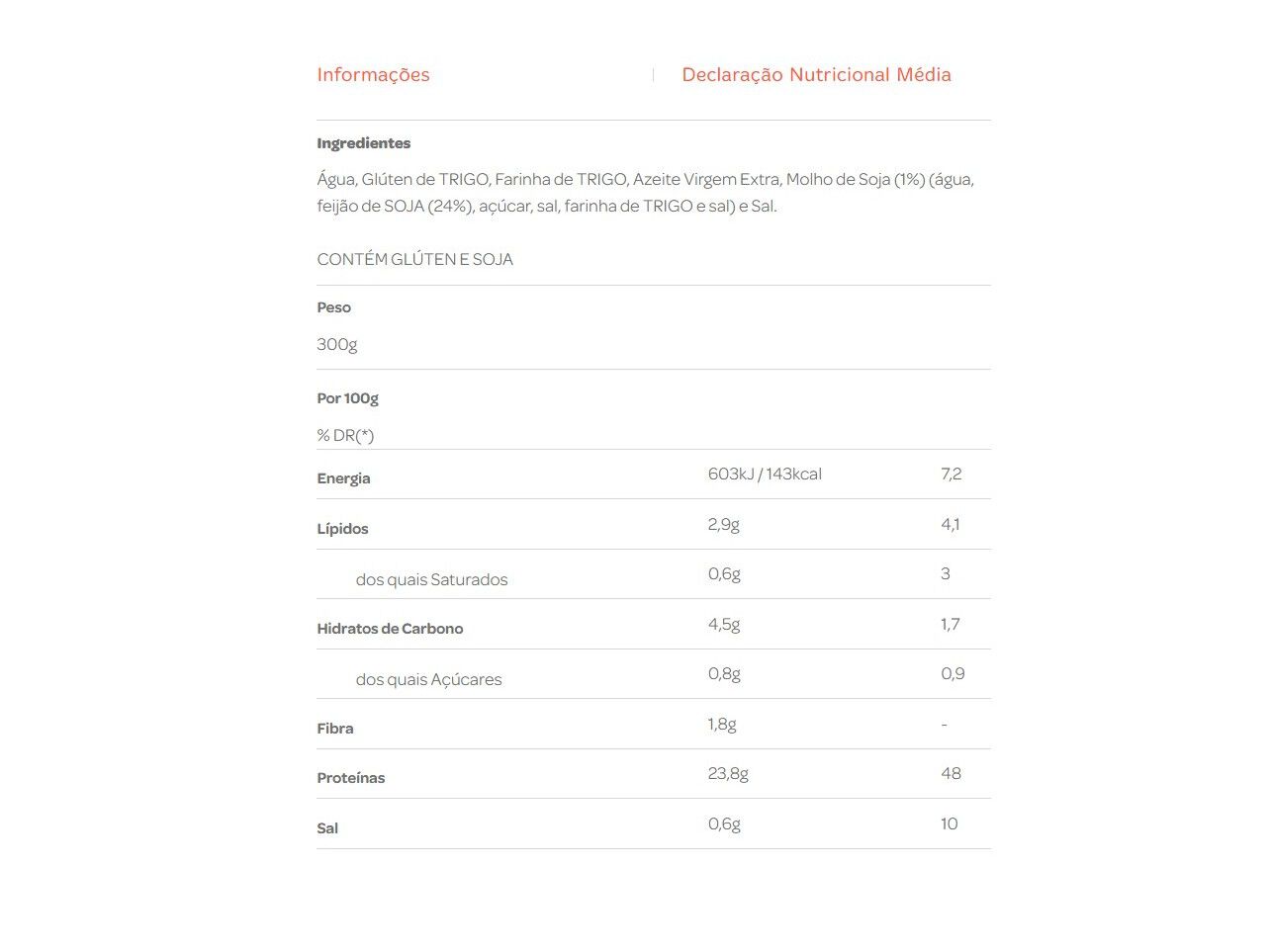 SEITAN SALUTEM 300 GR image number 1
