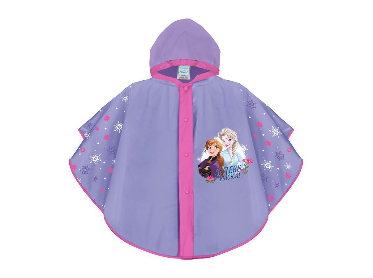 CAPA CHUVA FROZEN COM BOT&Atilde;O 3/6 ANOS image number 0