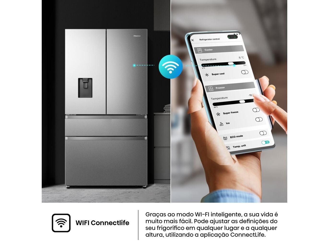 FRIGOR&Iacute;FICO AMERICANO HISENSE RF749N4SWSE (NO FROST E 178.5CM 579L INOX) image number 10