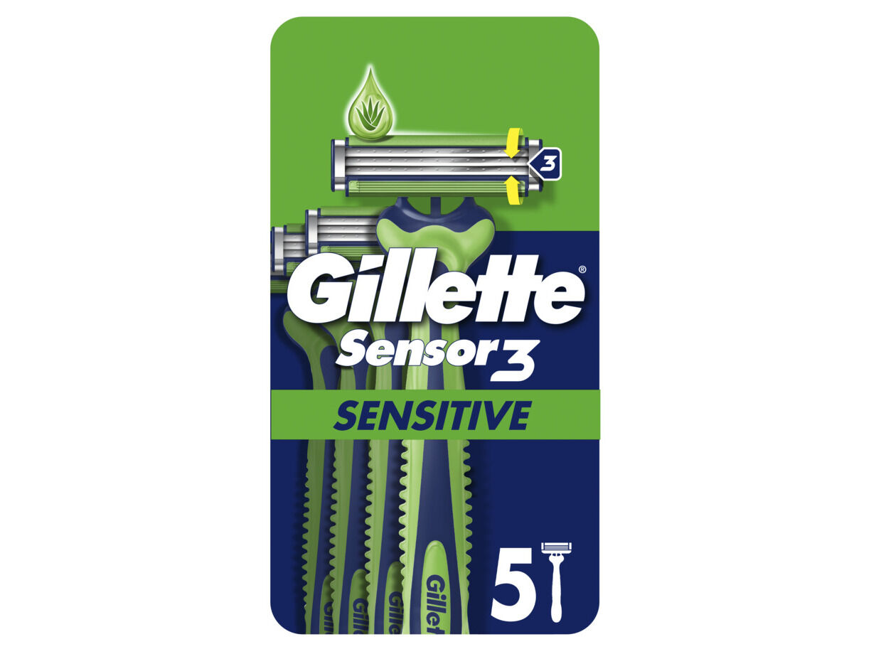 L&Acirc;MINAS DESCART&Aacute;VEIS GILLETTE SENSOR3 SENSITIVE 4+1UN