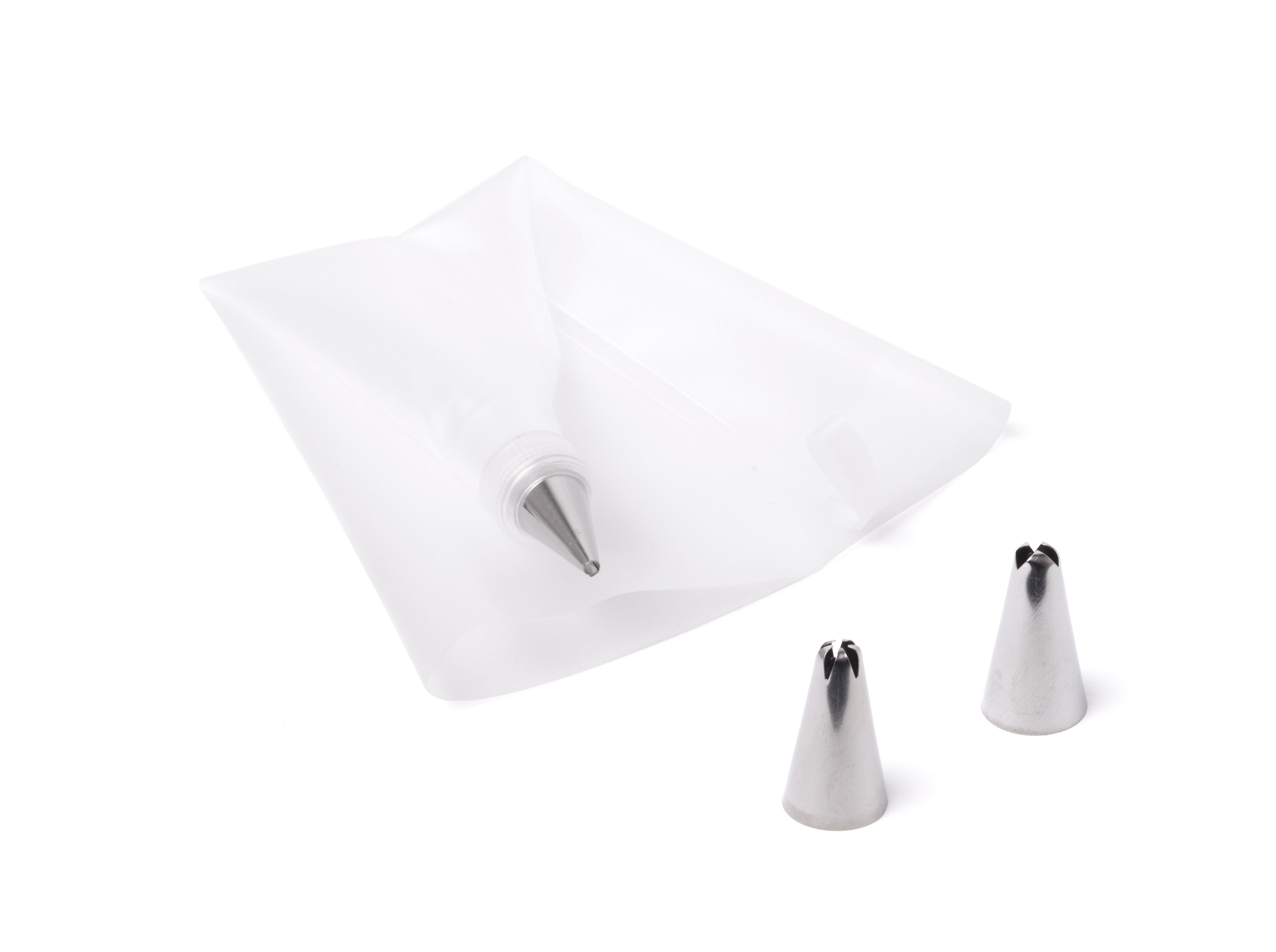 SACO PASTELEIRO SILICONE ACTUEL COM 3 BICOS INOX image number 1