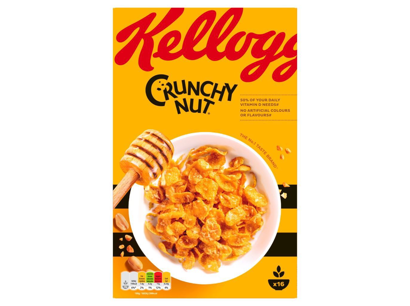 CORN FLAKES KELLOGG'S CRUNCHY NUT COM MEL 500G