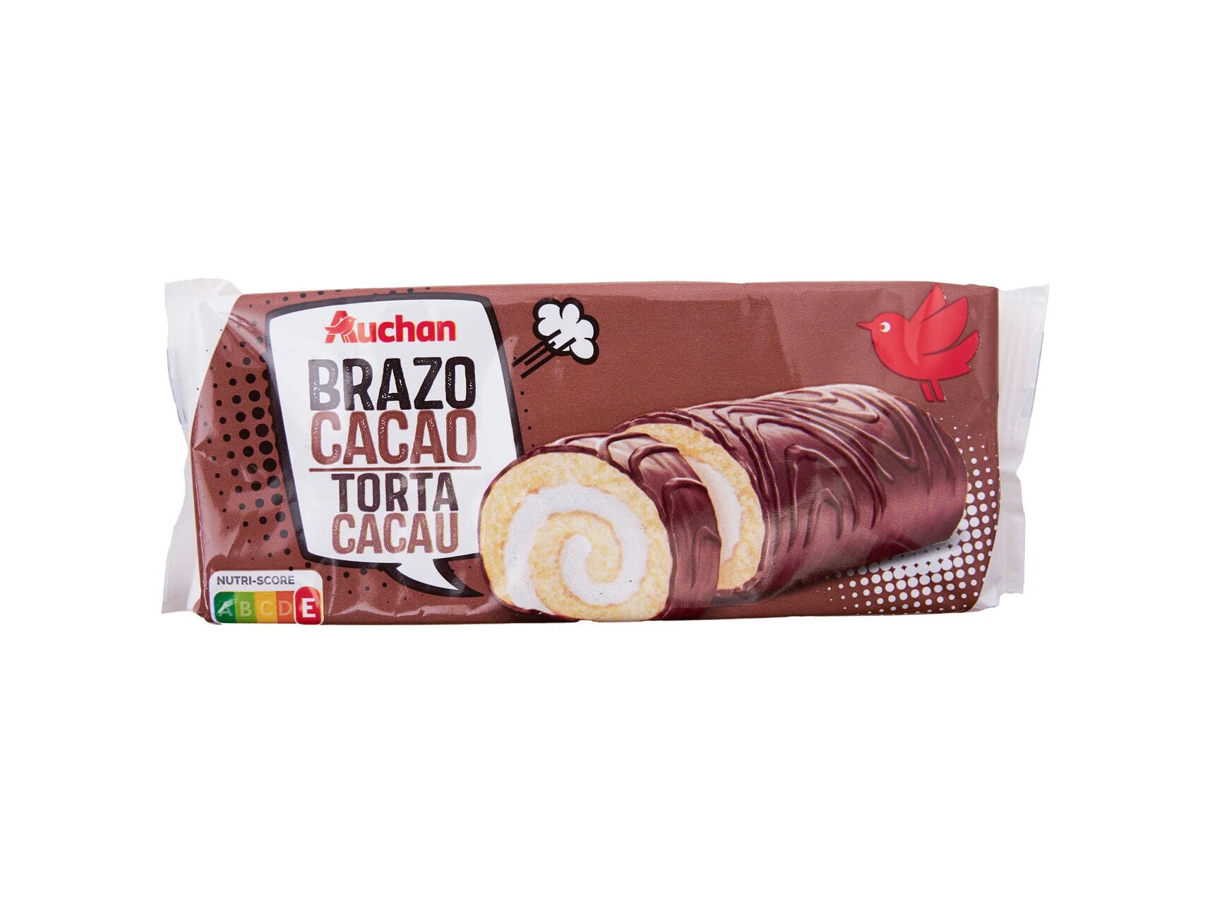 TORTA COBERTA CACAU AUCHAN RECHEIO NATA 135G image number 0