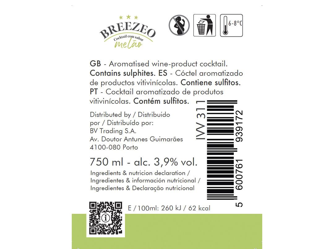 COCKTAIL BREEZEO MEL&Atilde;O 0.75L image number 2