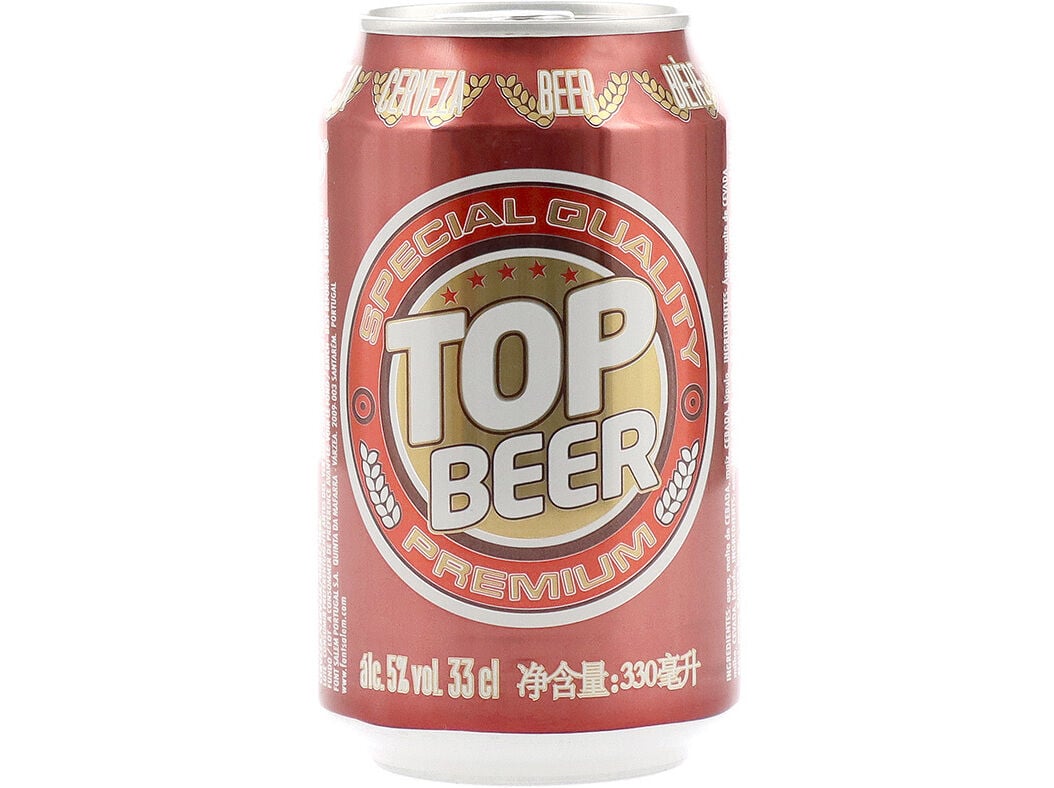 CERVEJA TOP BEER LATA 0.33L
