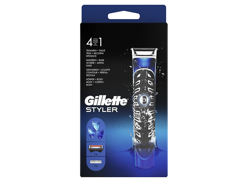 APARADOR DE BARBA 4 EM1 COM 3 PENTES STYLER GILLETTE image number 1