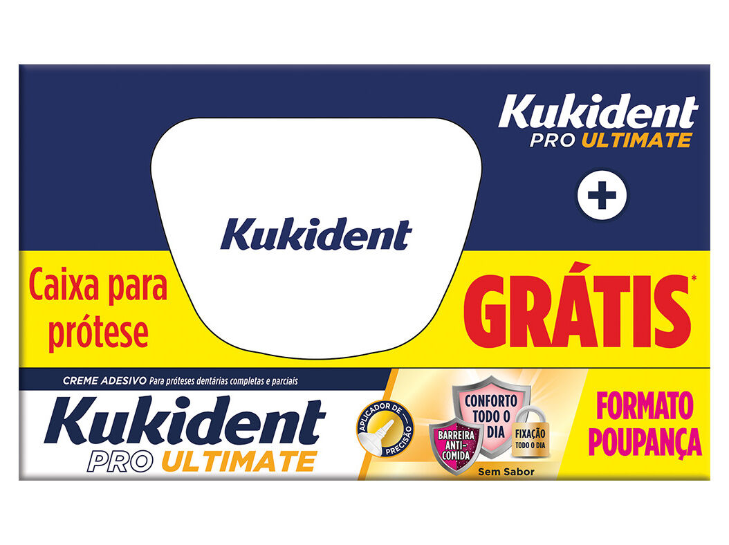 CREME ADESIVO KUKIDENT PRO S/ SABOR 57G OF CAIXA