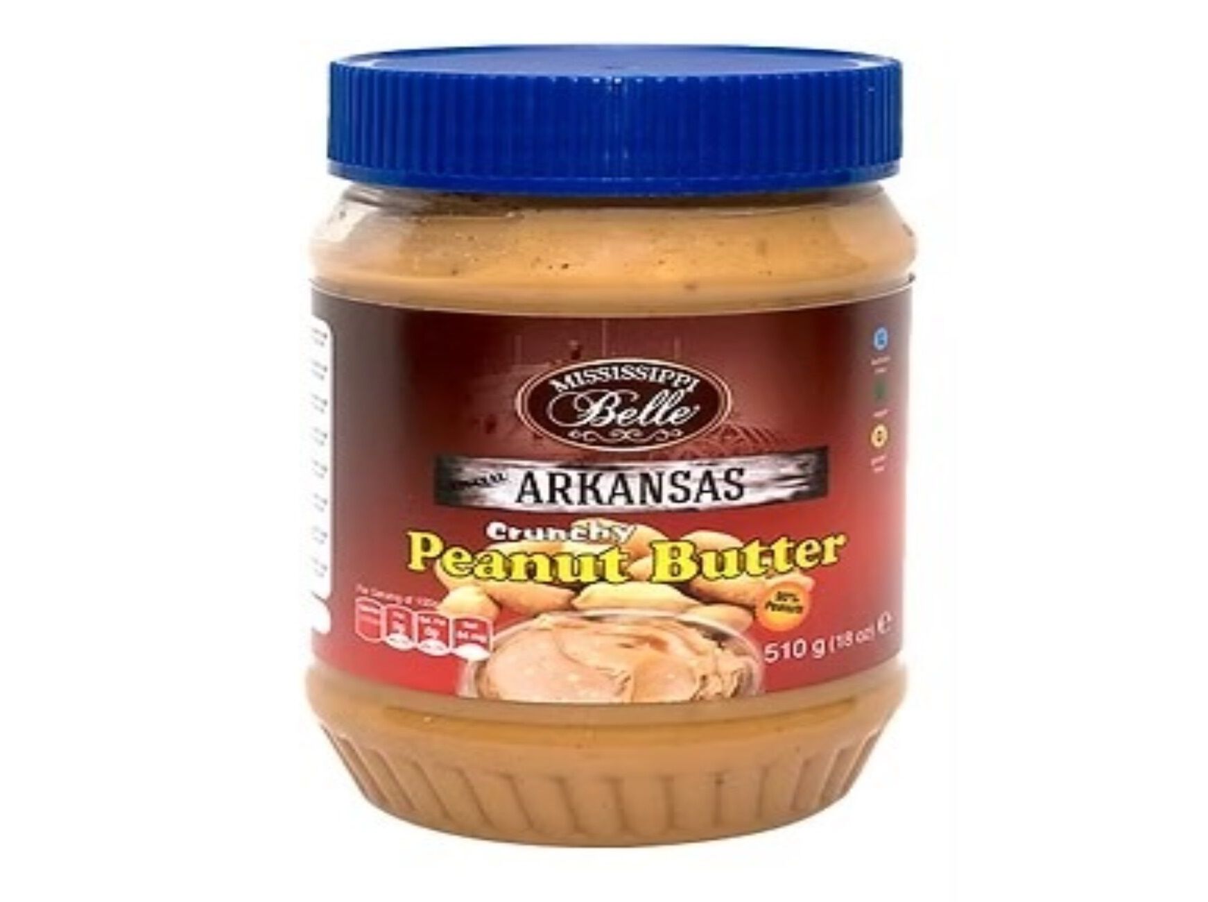 MANTEIGA MISSISSIPPI BELLE DE AMENDOIM COM PEDA&Ccedil;OS 510G