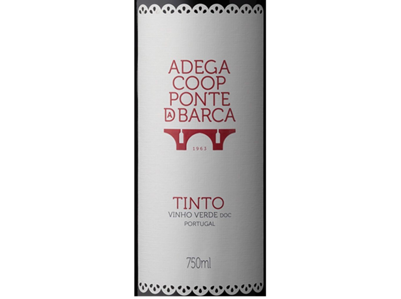 VINHO VERDE ADEGA COOPERATIVA PONTE DA BARCA TINTO 75CL image number 1