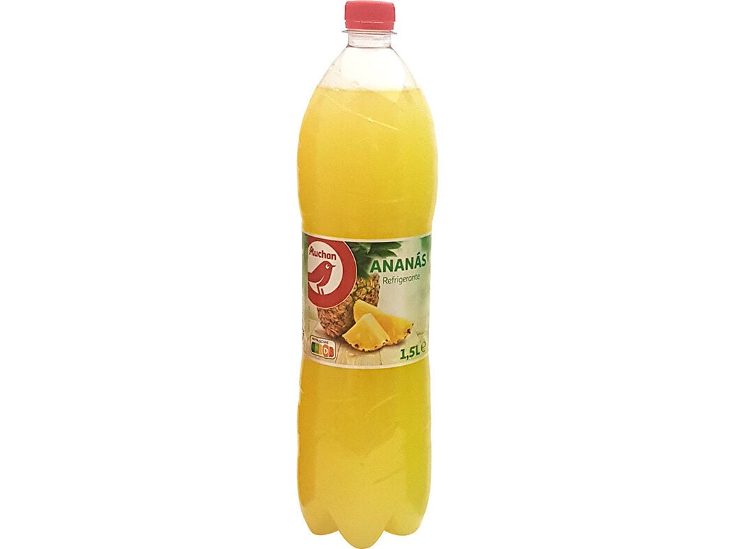 REFRIGERANTE S/G&Aacute;S AUCHAN ANAN&Aacute;S 1.5L image number 0