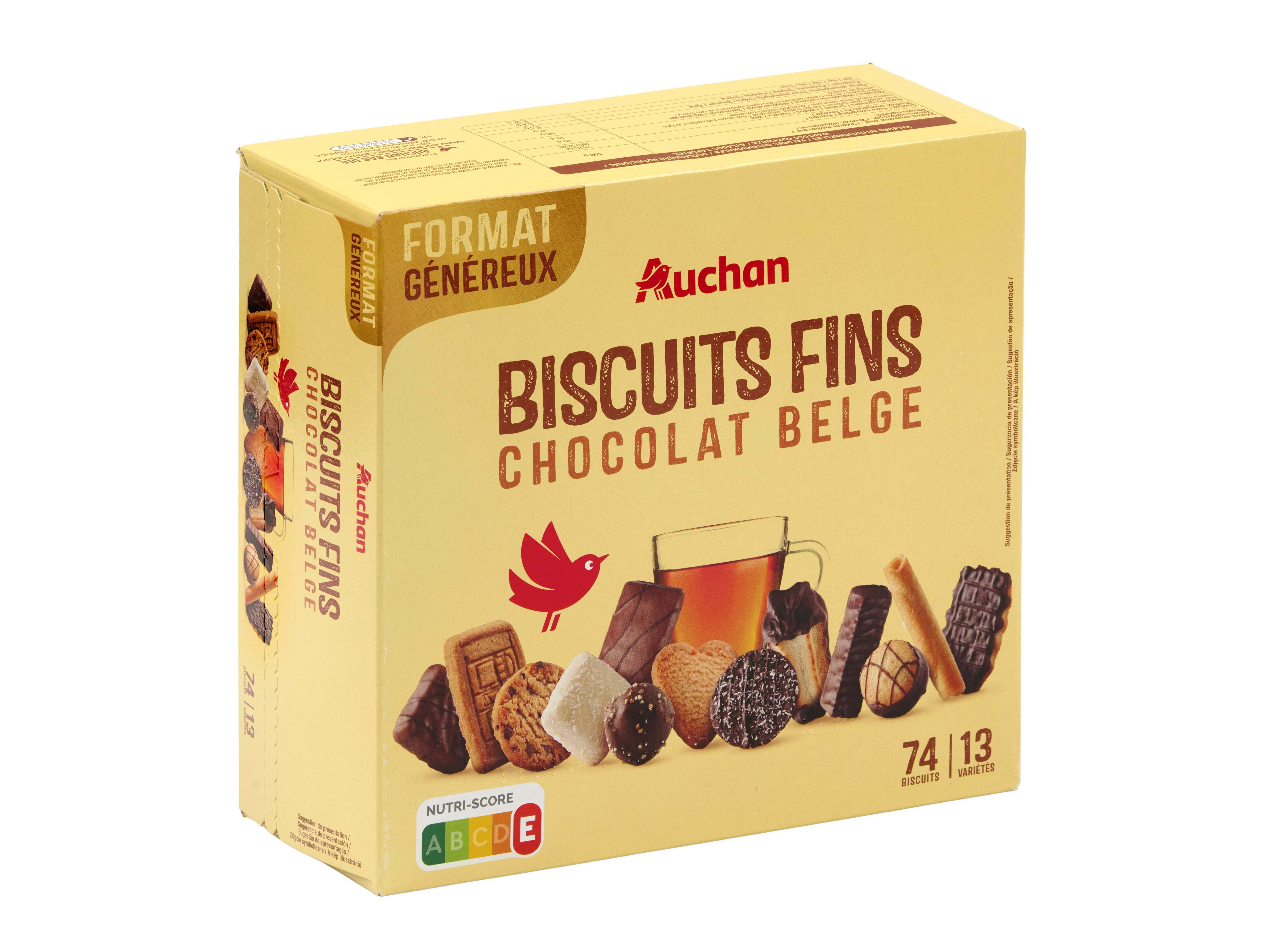 SORTIDO AUCHAN BISCOITOS FINOS 750 (2X375G) image number 0