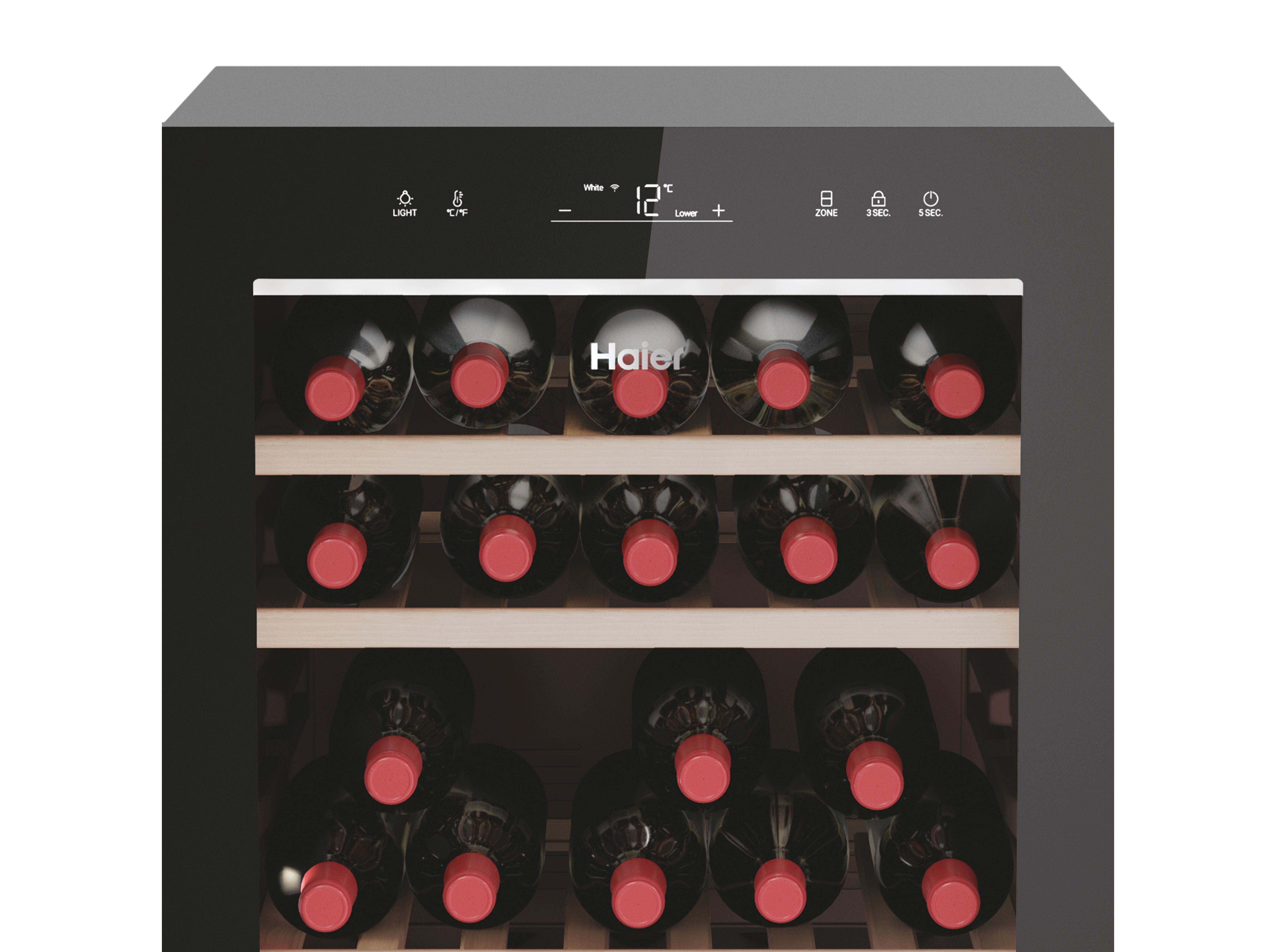 CAVE VINHOS HAIER HWS77GDAU1 77 GARRAFAS CINZA image number 3