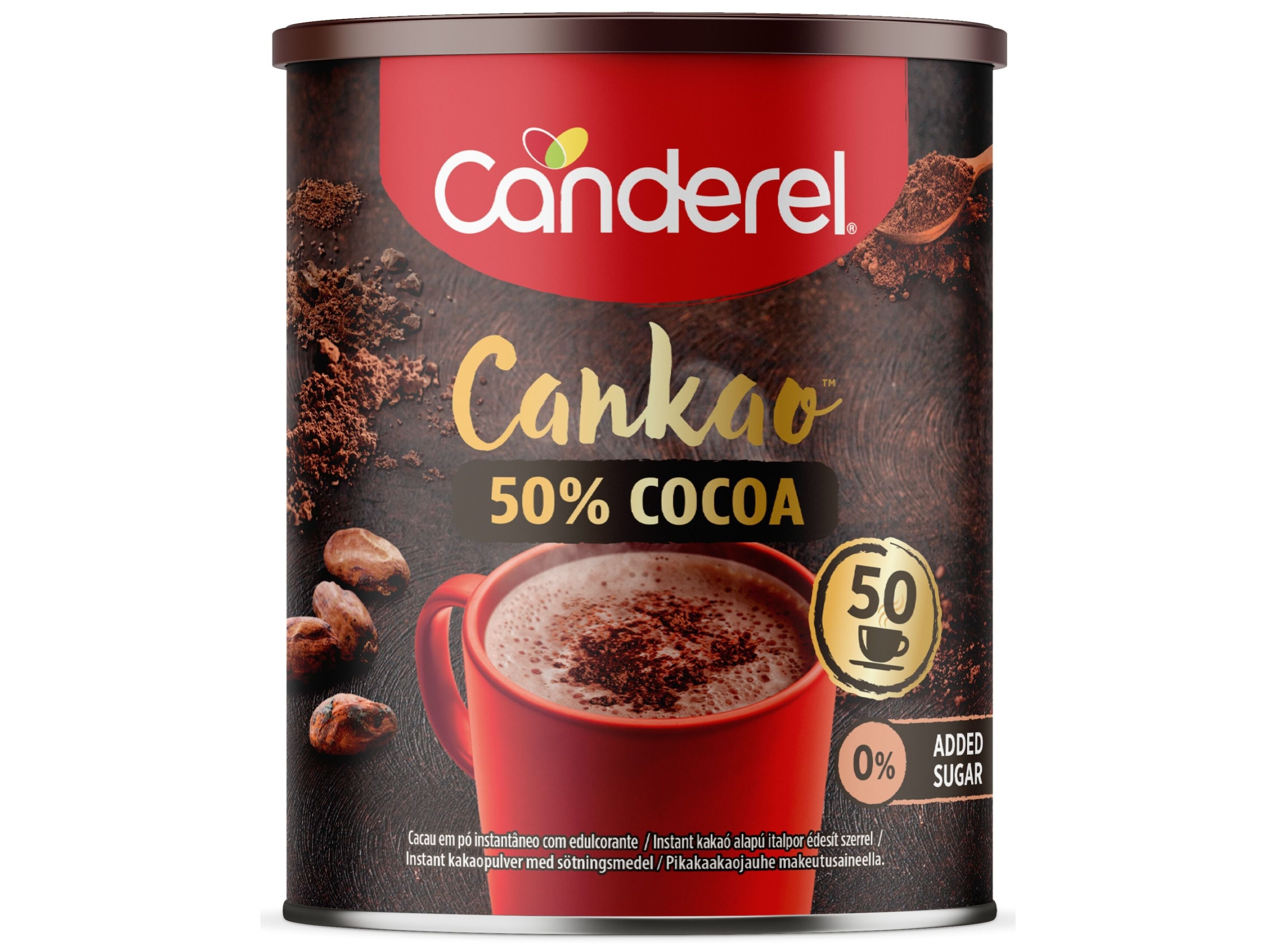 ACHOCOLATADO CANDEREL COM -50% A&Ccedil;&Uacute;CAR 250G image number 1