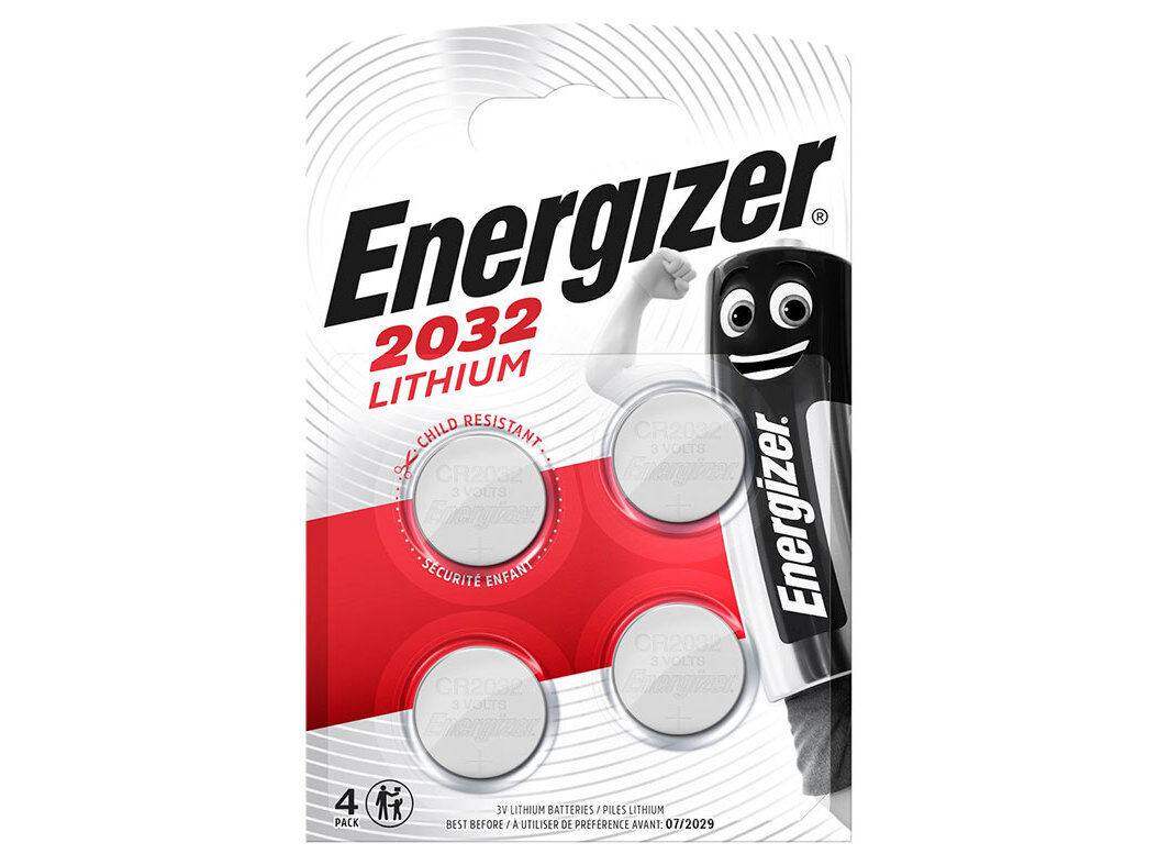PILHAS LITHIUM ENERGIZER CR2032 BL4 image number 0