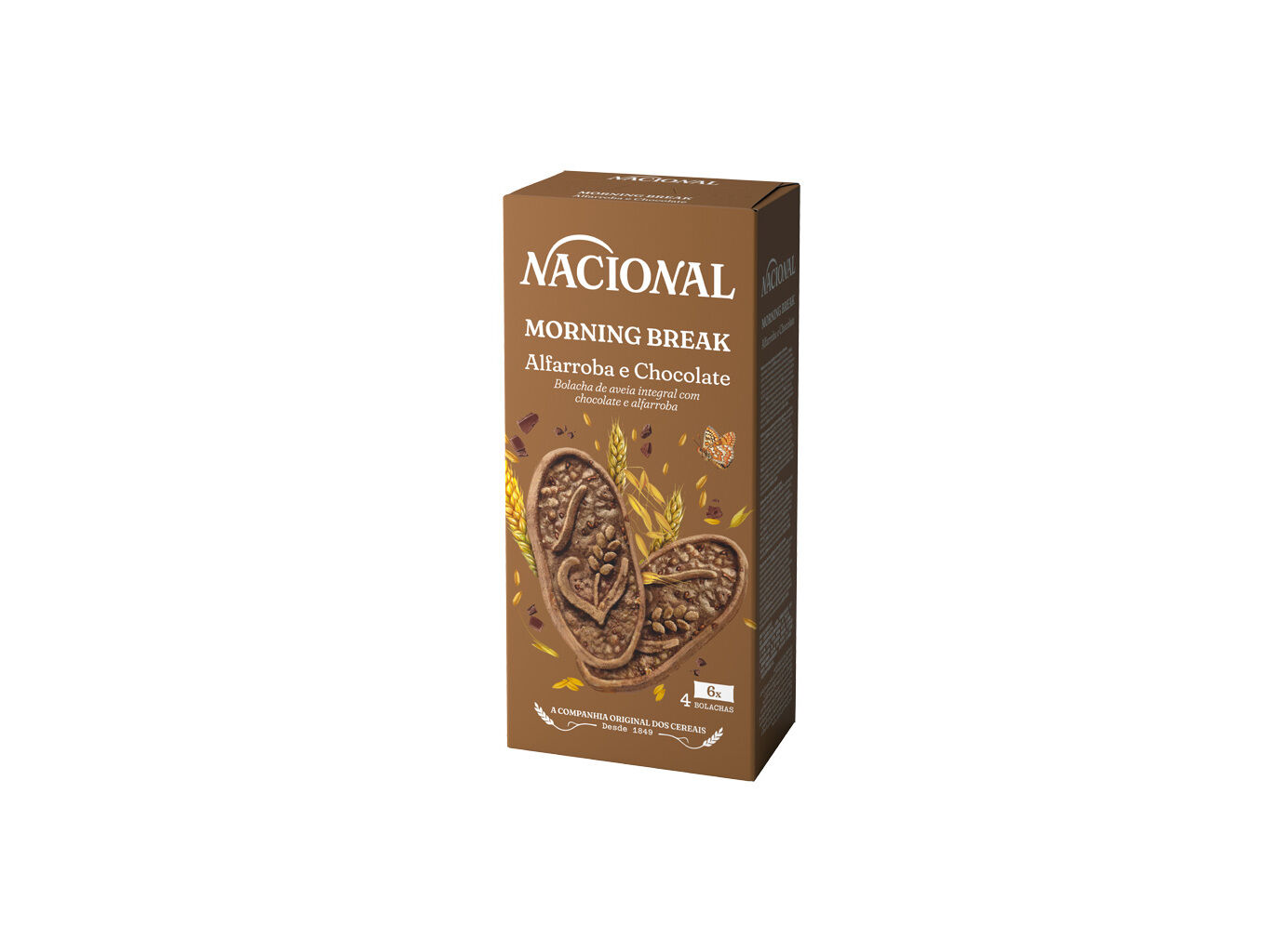 BOLACHA NACIONAL AVEIA ALFARROBA E CHOCOLATE 300G