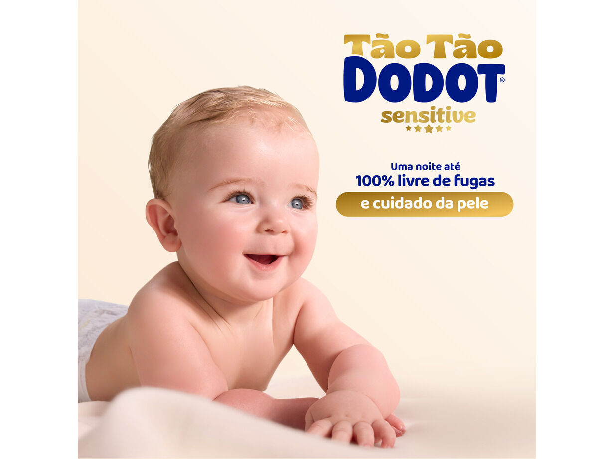FRALDAS DODOT SENSITIVE EXTRA T3 -11KG 112 UN image number 3