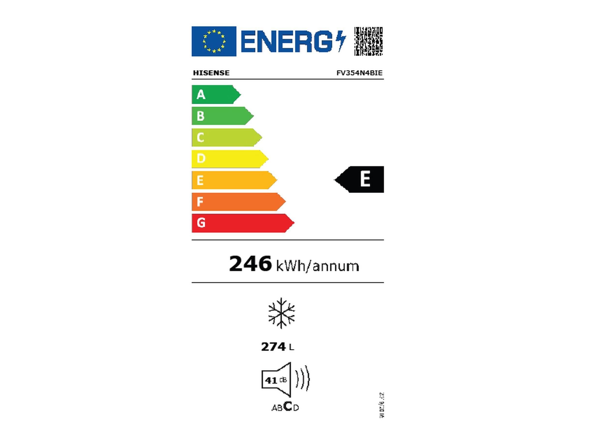 FRIGORIFICO 1 PORTA HISENSE FV354N4BIE NO FROST INOX E 274L image number 6