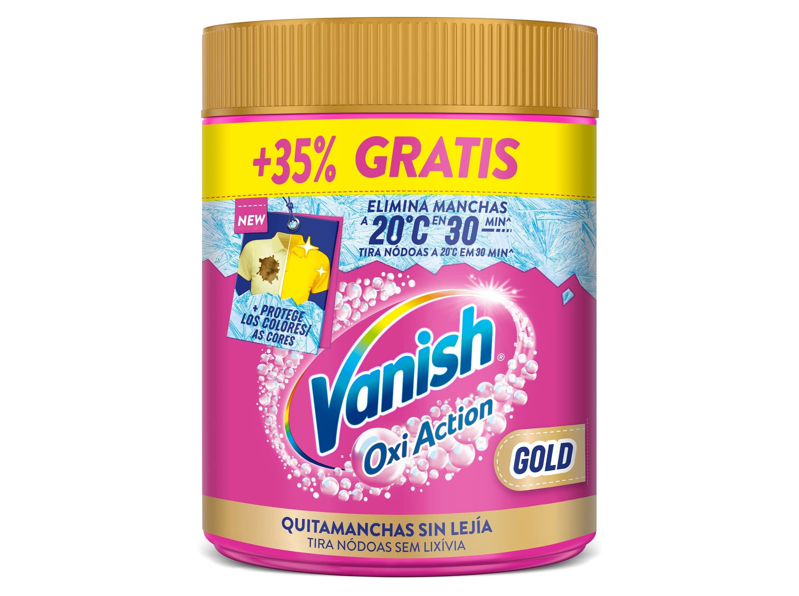 ADITIVO TIRA N&Oacute;DOAS VANISH OXIACTION P&Oacute; PINK 35% GR&Aacute;TIS 900G image number 0