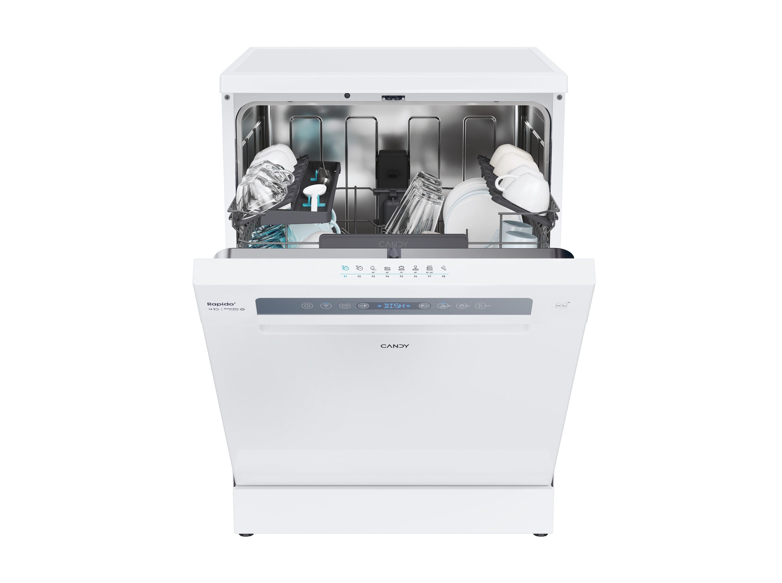 M&Aacute;QUINA LAVAR LOI&Ccedil;A CANDY CF 4B7F0W BRANCO B 14 CONJUNTOS image number 2