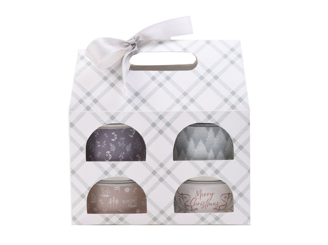 PACK 4 VELAS PERFUMADAS ACTUEL EM LATA CAIXA GIFT