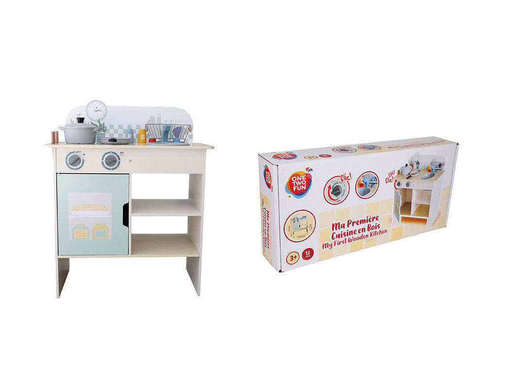 COZINHA MADEIRA ONE TWO FUN COM ACESS&Oacute;RIOS 67.6X59.5X27CM