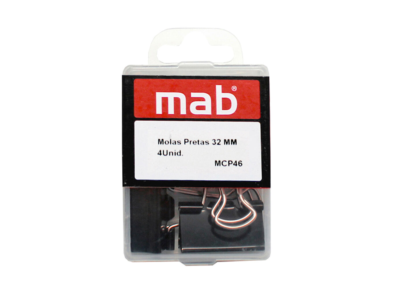 MOLAS MAB PRETO 32MM 4 UNIDADES