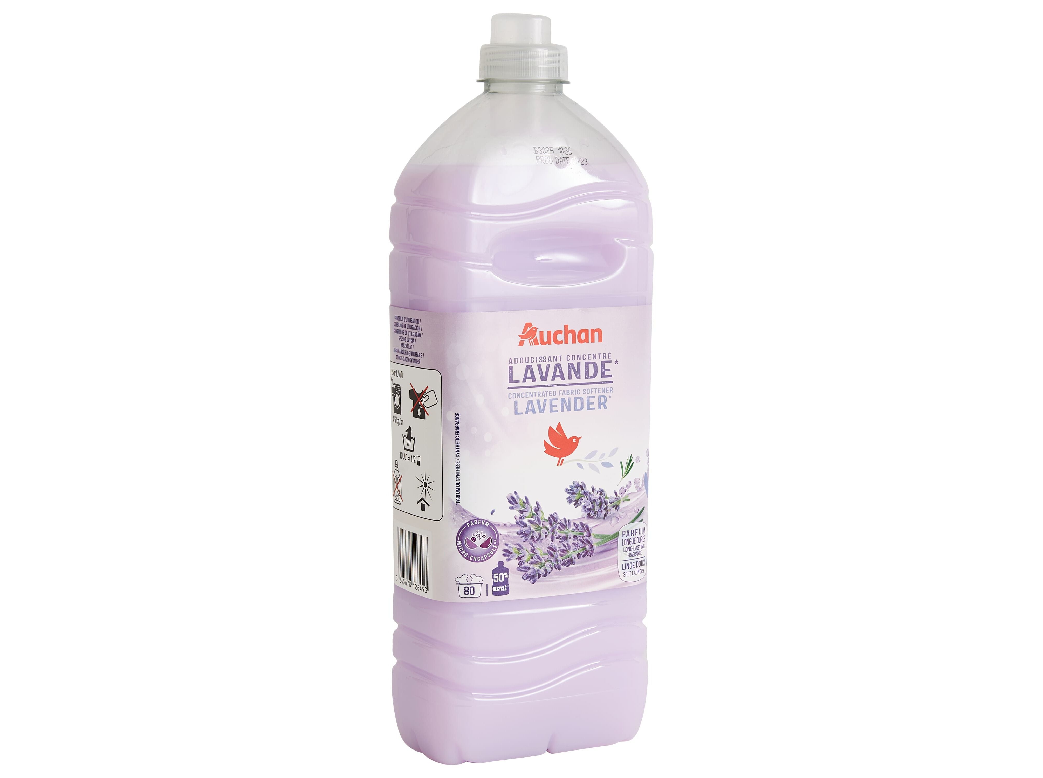 AMACIADOR CONCENTRADO AUCHAN LAVANDA 80 DOSES image number 1