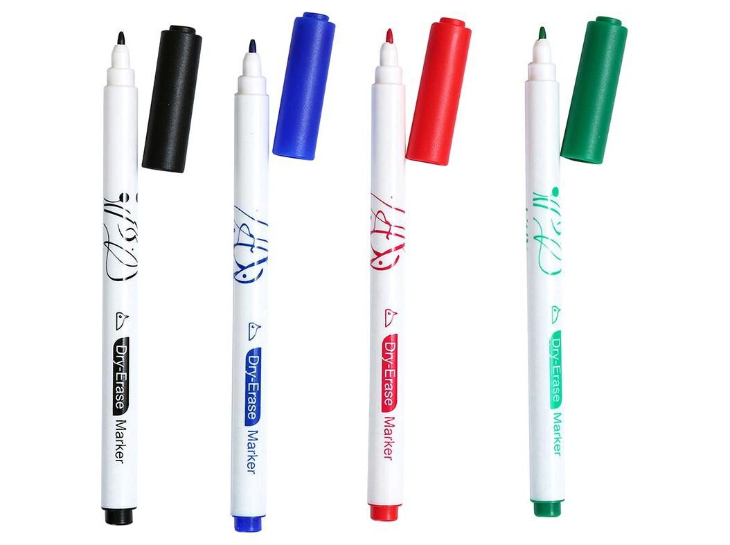 CONJUNTO DE 4 MARCADORES AUCHAN PARA QUADRO BRANCO image number 1