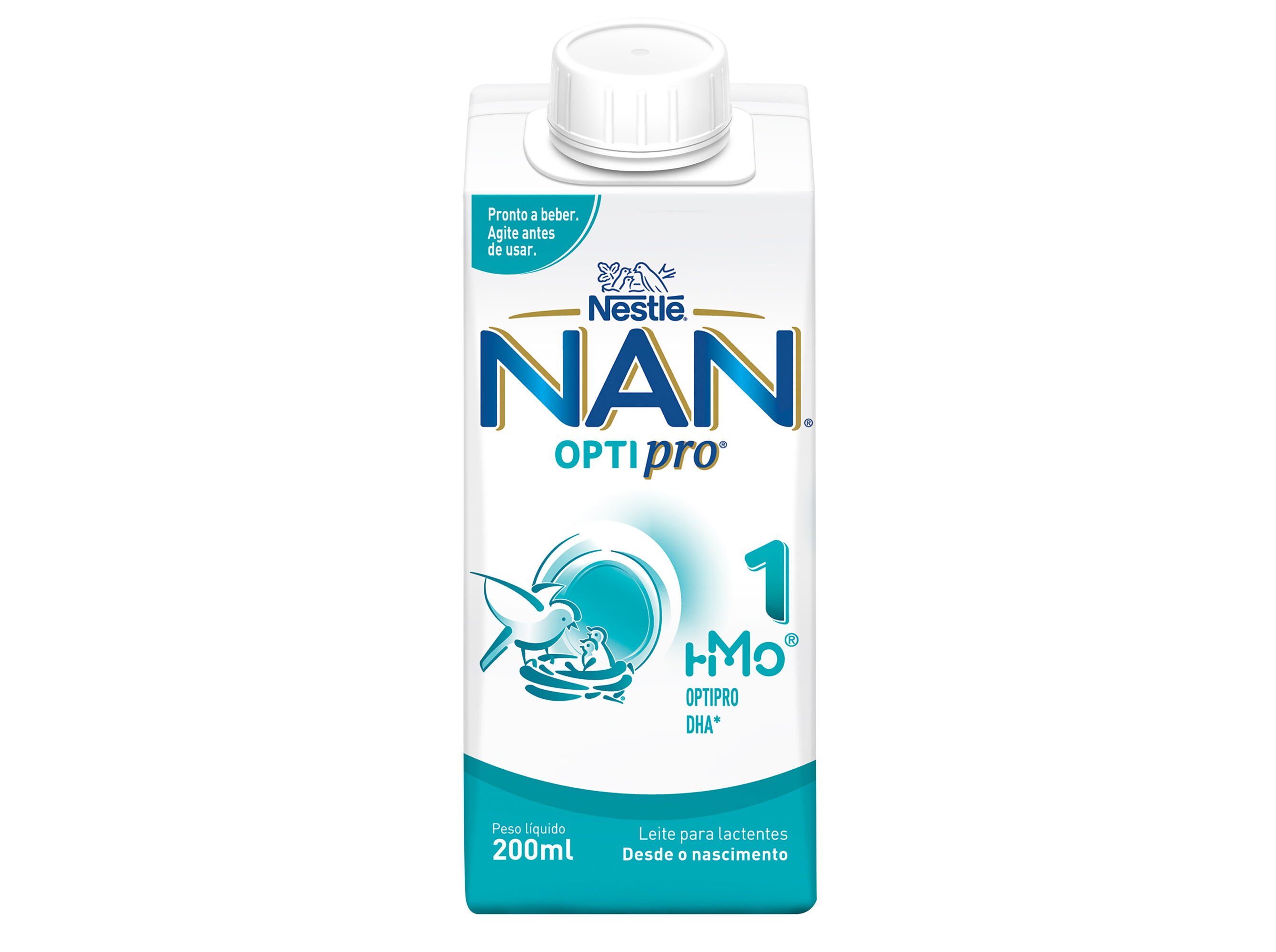 LEITE NAN 1 PRONTO A BEBER 200ML