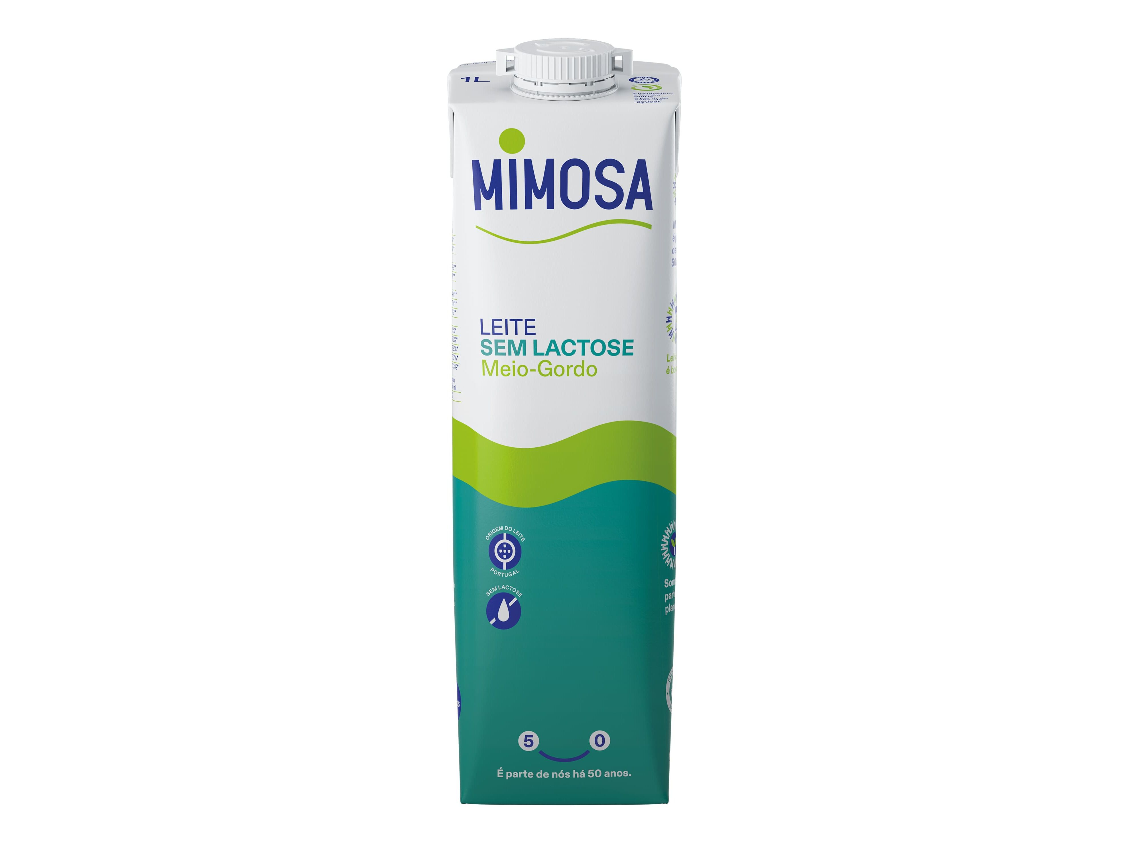 LEITE MIMOSA UHT ESPECIAL 0% LACTOSE MEIO GORDO 1L
