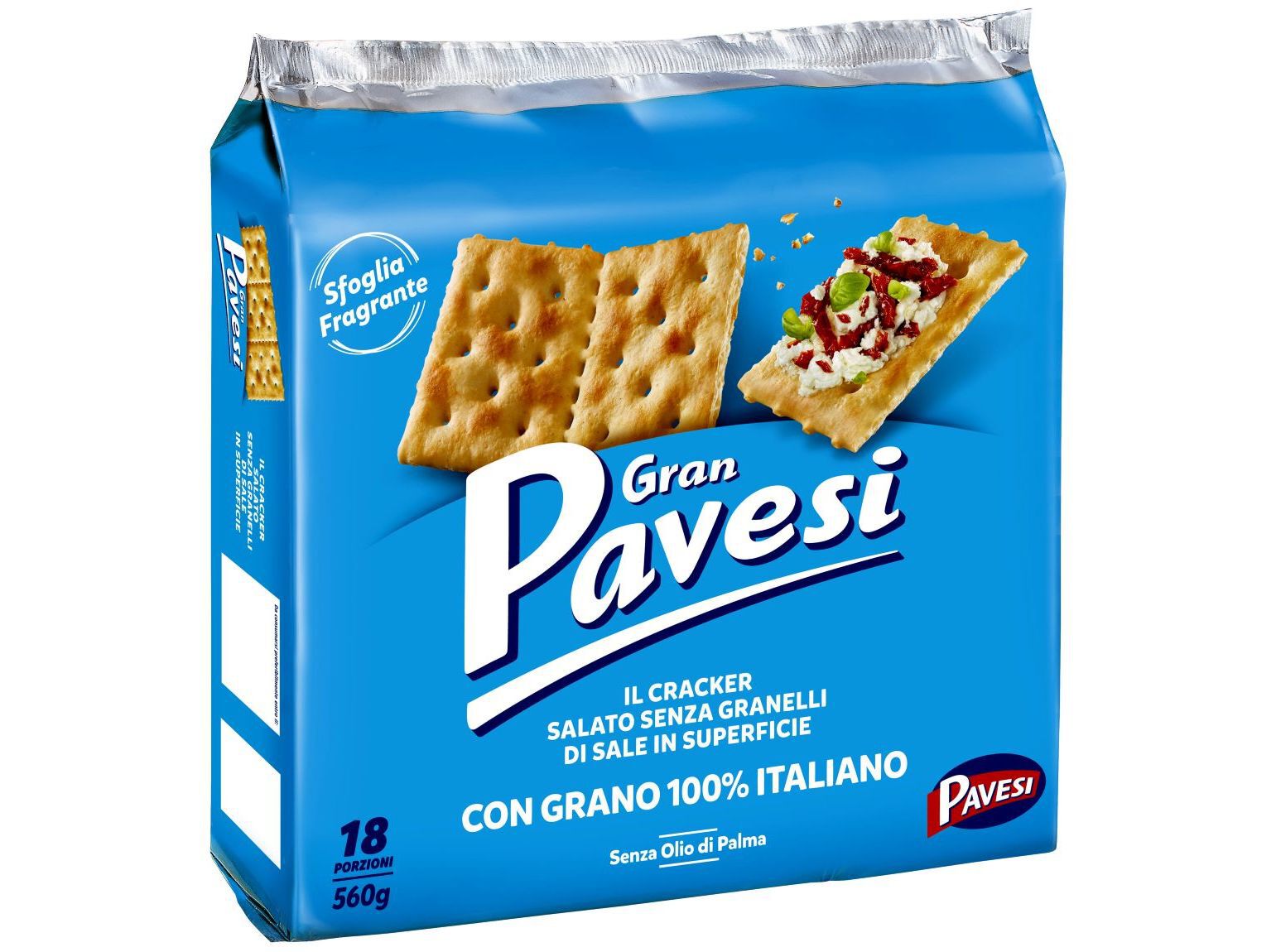 CRACKERS GRAN PAVESI SEM SAL NA SUPERF&Iacute;CIE 560G