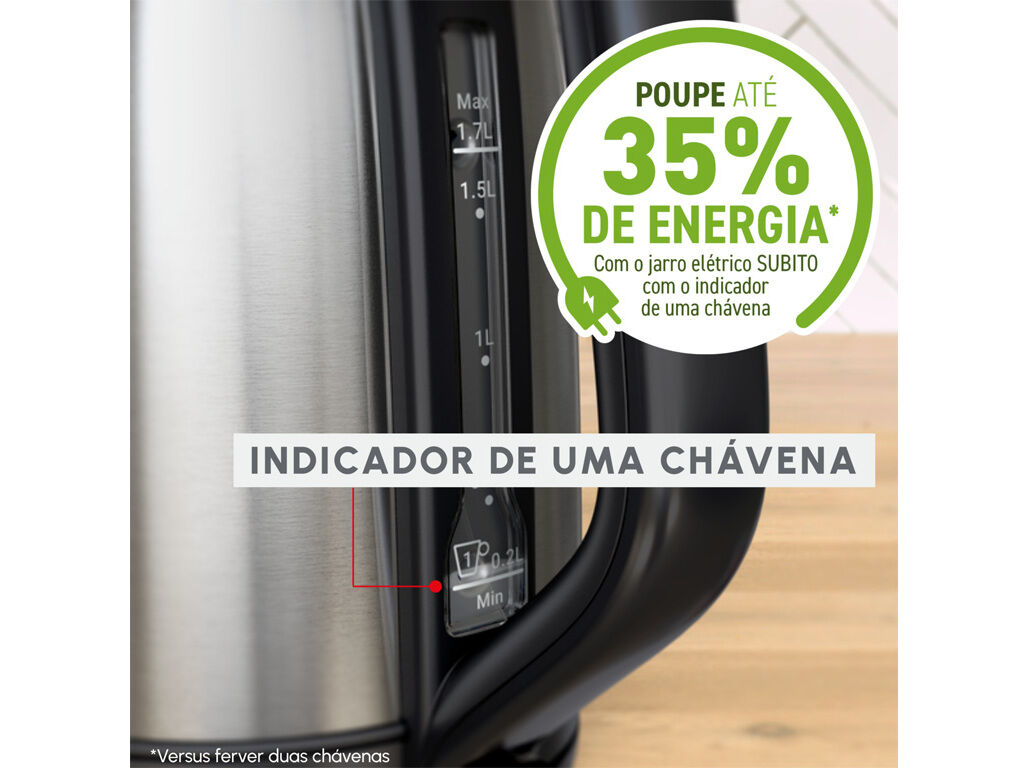 JARRO EL&Eacute;TRICO MOULINEX SUBITO 5 BY5S0DE0 1.7L 2400W image number 5